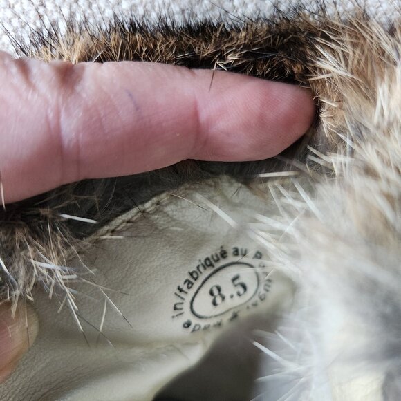 John Fluevog Fox Olive Green Fur Booties - Picture 13 of 15